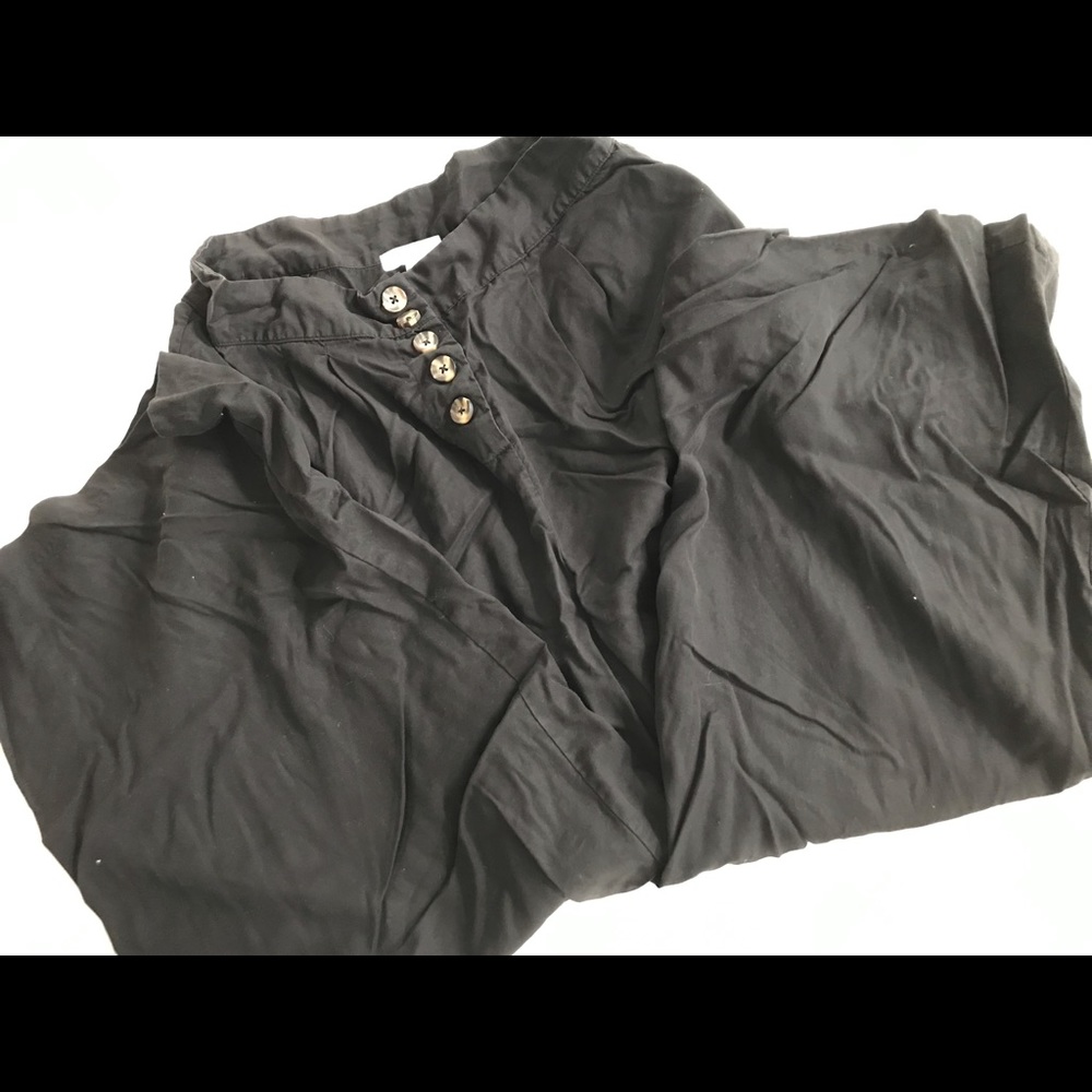Socialite wide leg, high waisted button up wide leg pants size large